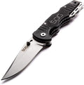 SOG Salute Mini Tactical Knife- EDC Folding Pocket Knife with 3.1 Inch Blade Adjustable Thumb Stud and Low Carry Bayonet Clip Bead Blasted (FF1001-CP)