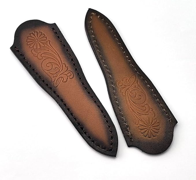 1PC Knife Sheath Handmade Leather Knife Scabbard for Tea Tools