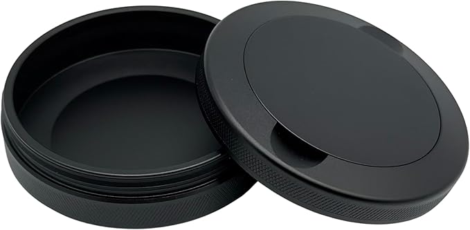 2.0 - Metal Container for Zyns: Extra Pouch Capacity &amp Used Compartment Easy-Open &amp Durable Pouch Can for Zyns User (Custom Stealth Black)