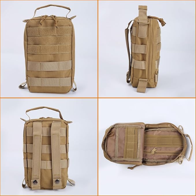 Molle Pouch Compact Tactical Utility Pouch Backpack Accessories Bag Belt Holster for Walking Hiking Hunting Camping