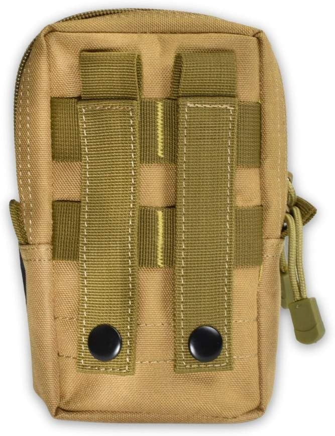 Torch Molle Admin Pouch EDC Waist Pack Phone Holder Tactical Tool Holster Gadget Organizer Utility Pocket (Desert)