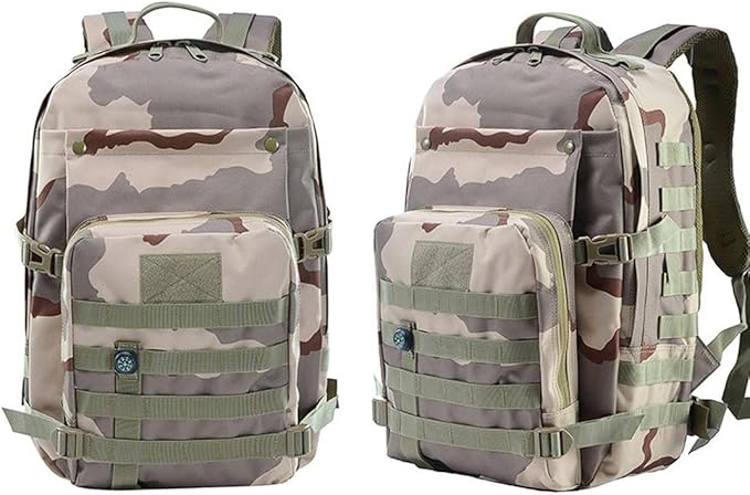 41L Military Tactical Backpack For Men Camping Hiking Trekking Daypack Rucksack Bag MOLLE 3 Day Assault Pack (San Sha)