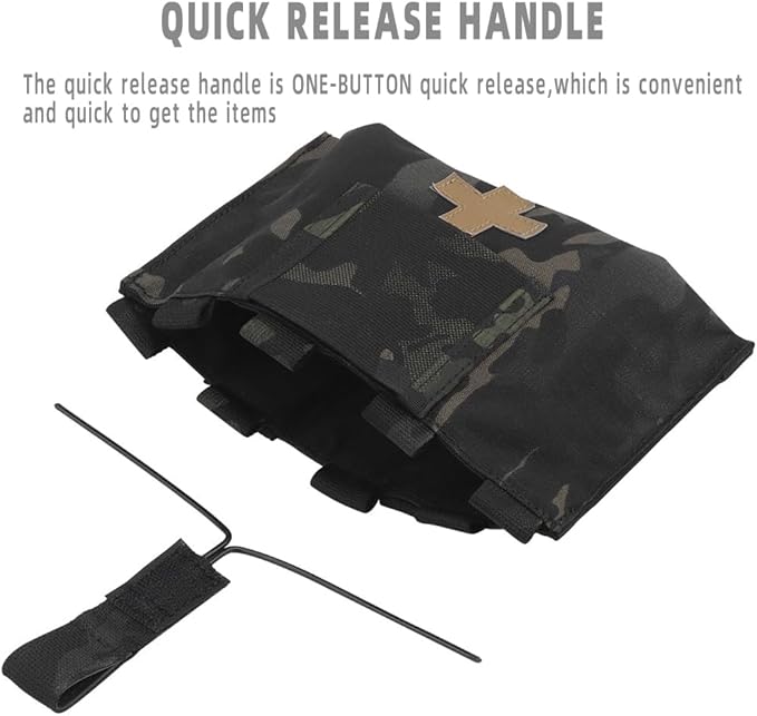 Tactical IFAK LBT MOLLE Pouch Quick Release Tactical First Aid Medical Kit for LBT 9022B Hunting Vest Belt EDC Bag