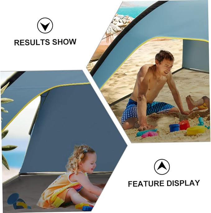 POPETPOP 1pc Quick Opening Tent Spacious Outdoor Camping Beach Shelter Uv Easy Setup Lightweight Design for Family Hiking Picnic Activities