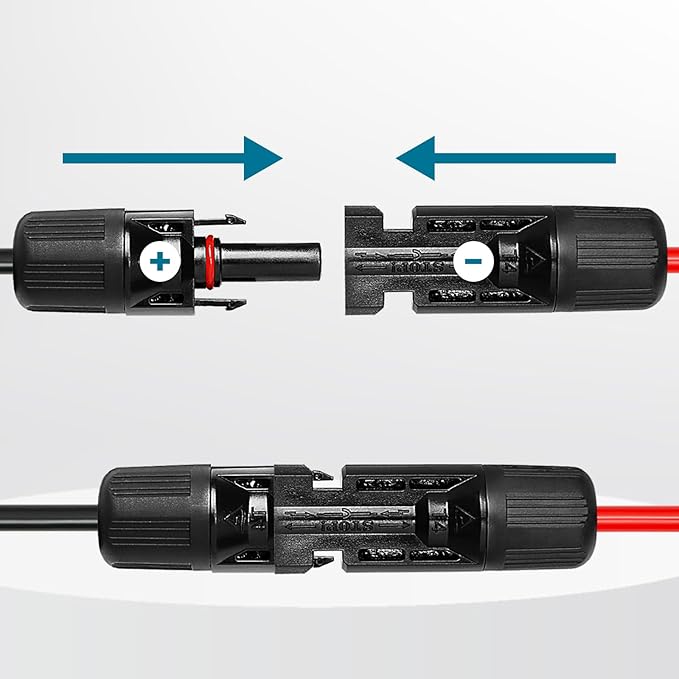 Solar to XT60 Charge Extension Cable 35FT 12AWG XT60 Solar Cable for Portable Power Station Battery Pack