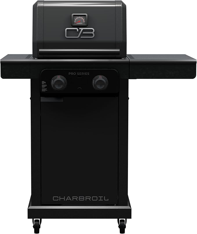 Charbroil Pro Series with Amplifire Infrared Technology 2-Burner Propane Gas Grill and Griddle Cabinet Black - 463676724
