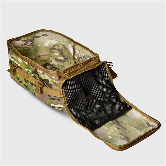 XMKT TacticalShoes Storage Bag Camping Cyling Organizer Outdoor Hiking Picnic Bags Stove Carry Pack Portable Sorting Mounting Pouch(BK CP)