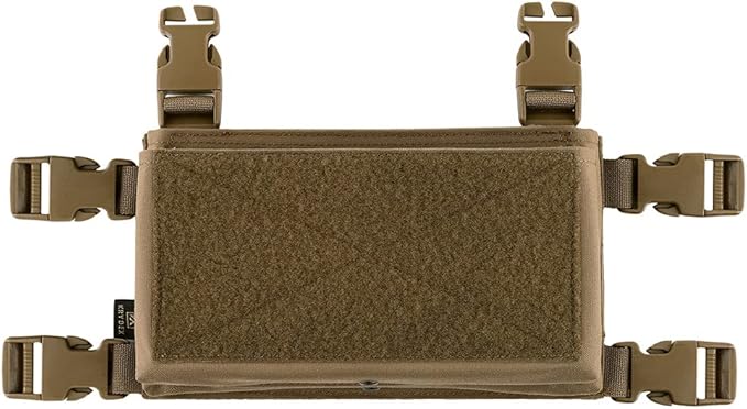 KRYDEX Tactical Drop Pouch Sub Abdominal Carrying Kit Bag and Tactical Placard Coyote Brown