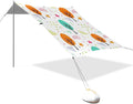 Beach Canopy with Windproof Ropes &amp Sandbags Beach Tent Sun Shade Sun Shelter for Camping Trips Fishing Backyard Fun or Picnics Tree