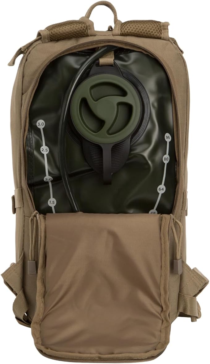 Surge Tactical Hydration Pack by Fieldline | Military Backpack with MOLLE System | Survival Bug Out Bag | 22L Storage Capacity + 3L Reservoir (Digital Sand)