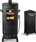 Propane Smoker Vertical Smoker with Three Removable ShelvesOutdoor Grills &amp Smokers with Thermometer and Cover for Outdoor BBQ