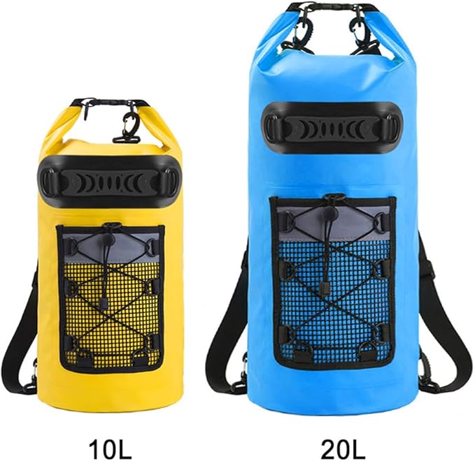 ACAGALA Floating Waterproof Dry Backpack 10L/20L PVC Drifting Bag for Rafting Outdoor Kayak Fishing