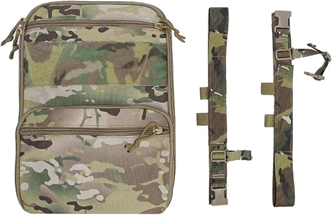 Genérico Compatible For 500D Tactical Flatpack D3 Backpack Hydration Carrier Expansible Pouch Multipurpose(BK)