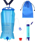 SimPure Gravity Water Filter Portable Gravity-Fed Water Purifier with 3L Bag Tree Strap BPA Free Survival Gear and Equipment for Camping Hiking Emergency Preparedness