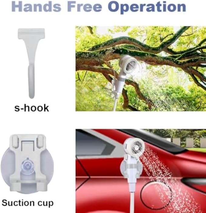 Portable Rechargeable Camping Shower Pump - Lightweight &amp Compact Outdoor Shower Hiking Travel Vehicle Cleaning