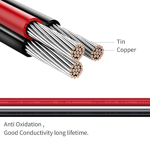 XT60 Extension Cable 12AWG XT60 Female to Male Connector Adapter Compatible for Power Station Solar Panel RC Battery (20FT)