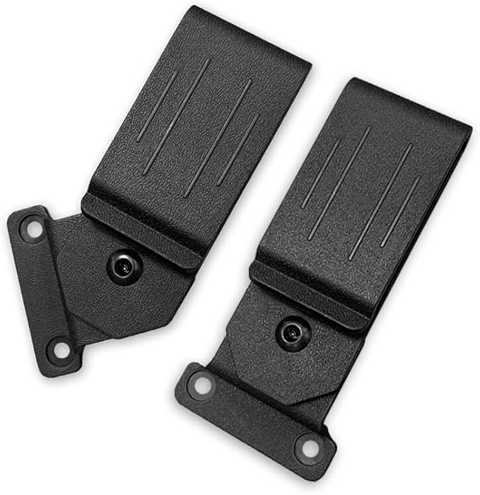 1Set 360 Degree Rotatable Belt Clip Replacement with Screws Fit for Kydex Sheath Knife Case
