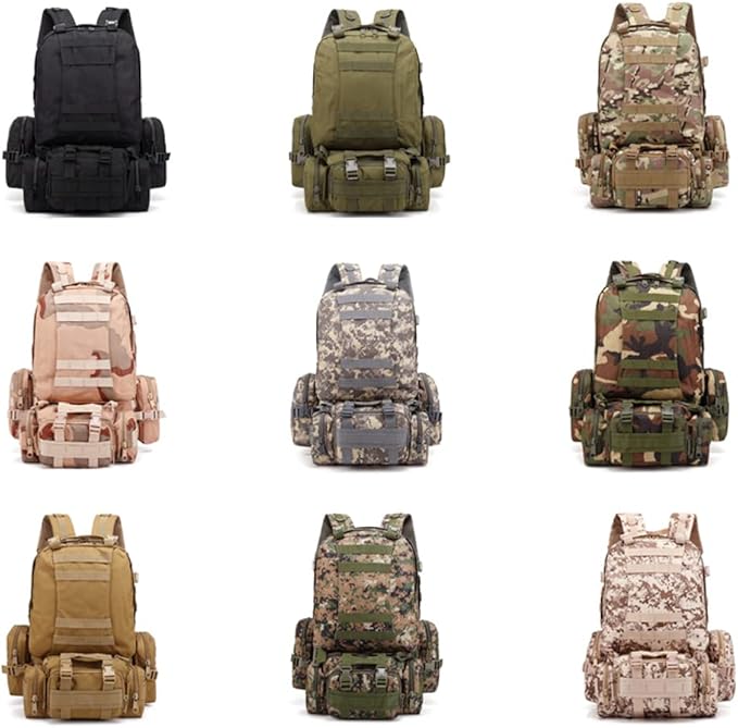 Tactical Backpack MOLLE Rucksacks Detachable Assault Pack Bug Out Bag