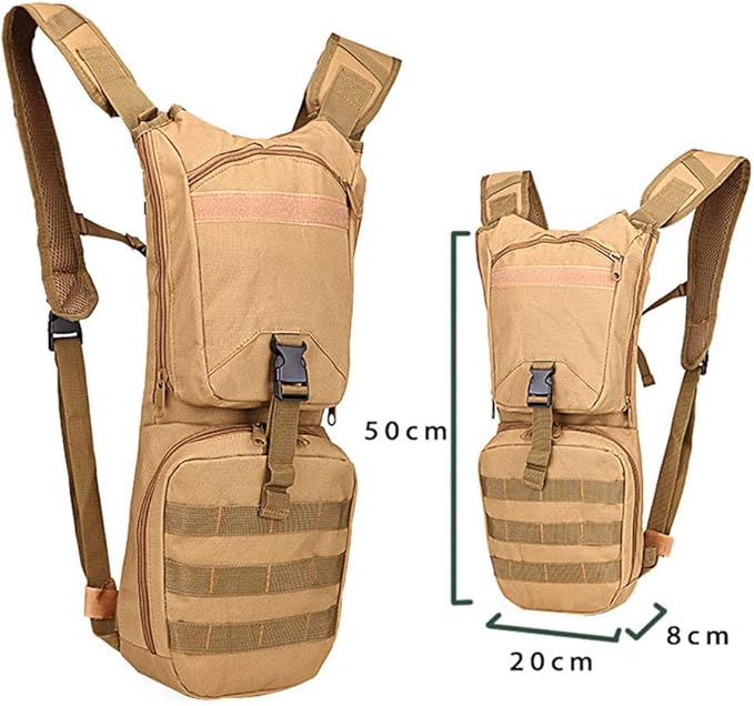 Outdoor Sports Hiking Bag Tactical Assault Combat Camouflage Tactical Molle Water Pack 2.5/3L Hydration Pack