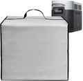 Power Station Dust Cover Heavy Duty Waterproof Anti-static Nylon Case for EF ECOFLOW Portable Power Station DELTA 2 Max/DELTA 3 MaxEssential Home Solar Generator Cover for Home Use (Silver)