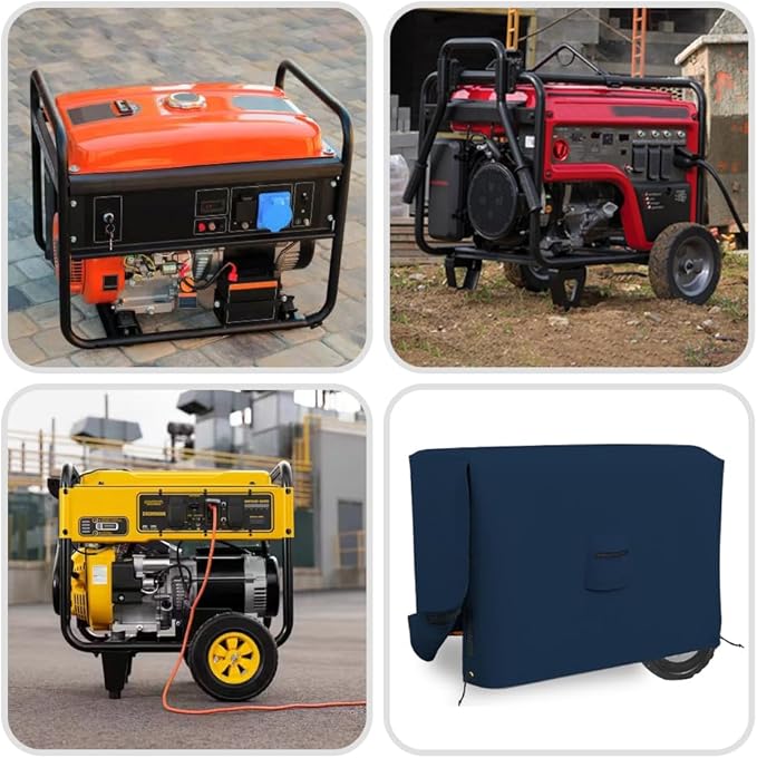 Covers &amp all Outdoor Generator Cover 12 Oz Waterproof UV &amp Weather Resistant Universal Portable Equipment Machinery Storage Protector with Air Vents Velcro &amp Drawstrings (20L x 15W x 1