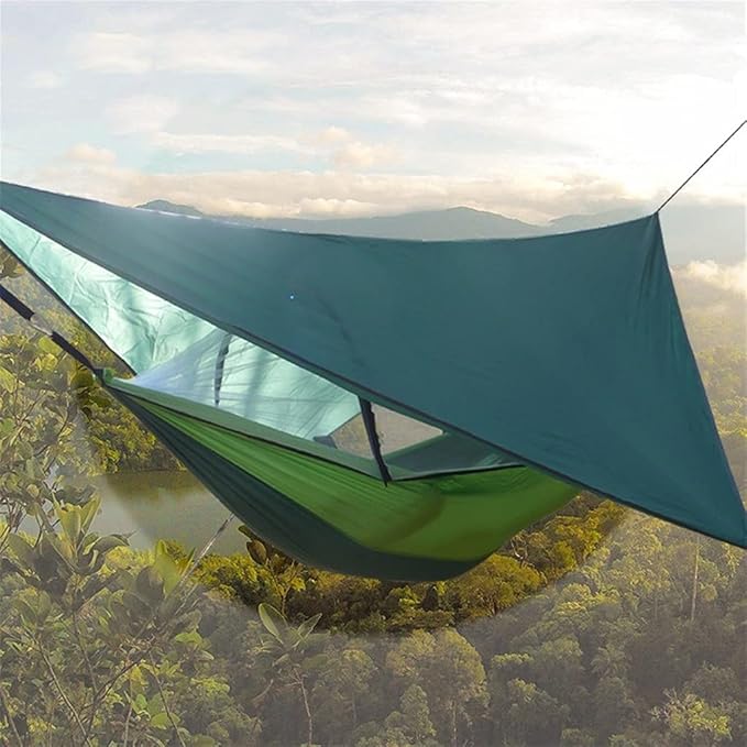 Portable Hammock Portable Camping Hammock - Lightweight Double Hammocks Hold Up to 300kg for Backpacking Beach