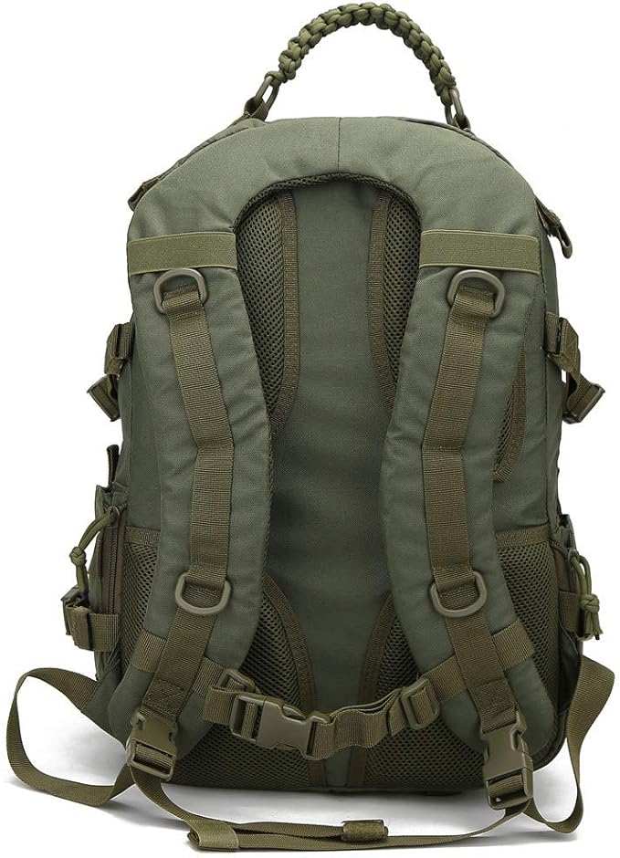 Tactical Backpack Military Molle Hiking 36-55L Waterproof Outdoor Military Fan Tactical Tactical Ruin Camouflage