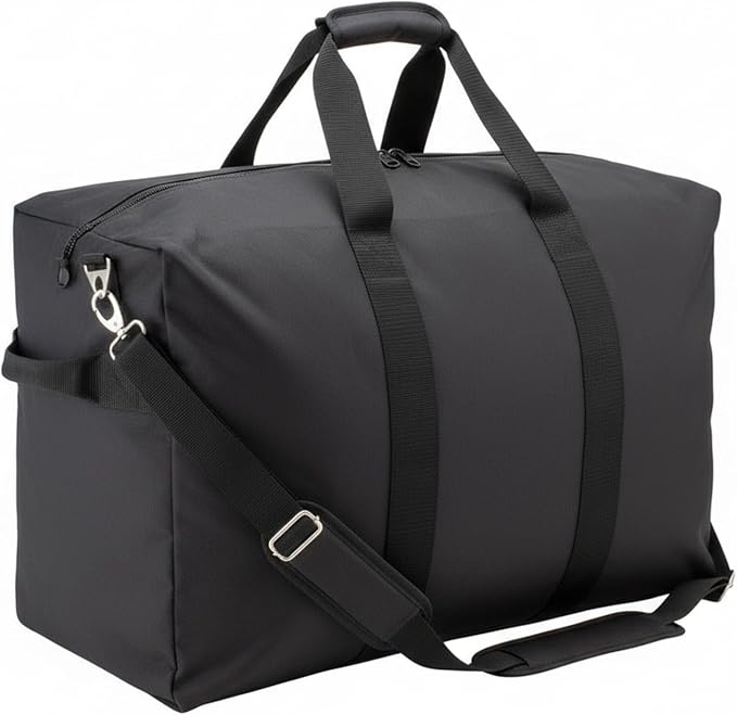 Kit Bag Backpack 600D Water-Resistant Polyester Hideaway Straps Reinforced Handles Black