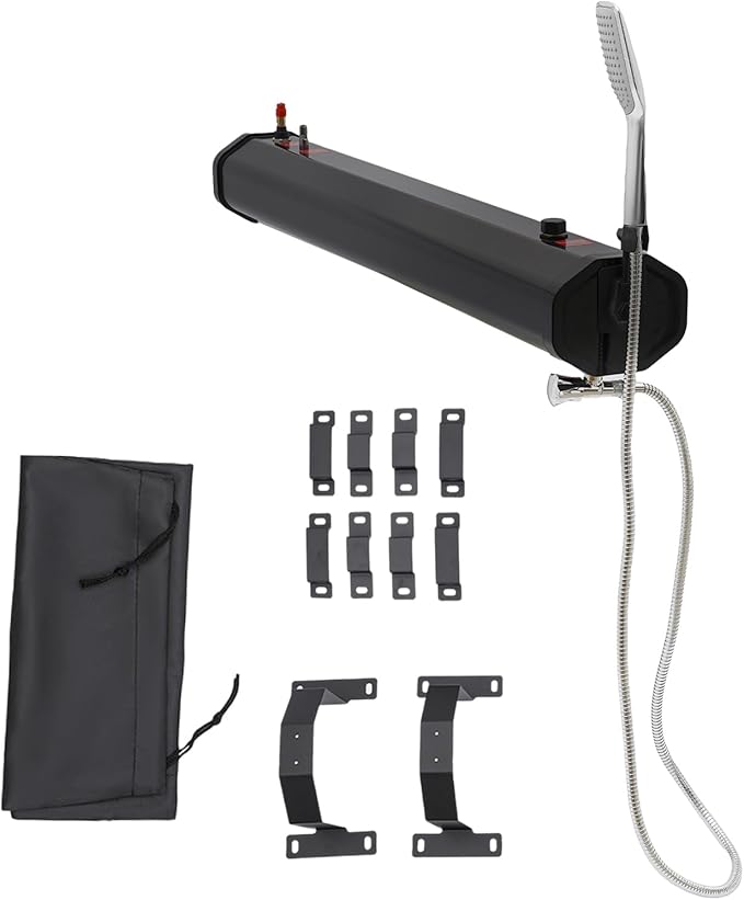 Pressurized Water Tank Camping | Portable Camping Showerhead Handheld | with Storage Bag | Roof-Mounted Roof Rack Water Tank | Car Truck Water Tank | Overland Water Tank