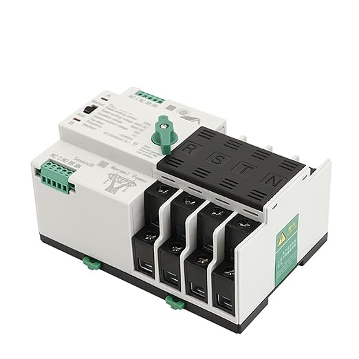 BAWHO ATS PV Inverter Dual Power Automatic Transfer Selector Switches Uninterrupted 2P 3P 4P 110V 220V 63A 100A Photovoltaic Solar 1Pcs(4P220V-63A)
