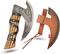 Handmade Artisan Grim Reaper Viking Pizza Axe — 11 Hand-Forged Skull Pizza Cutter