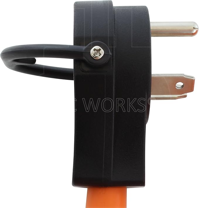 AC WORKS Generator to Transfer Switch L14-30 Inlet Box Adapter (TT-30 RV 30Amp to L14-30 Flexible)