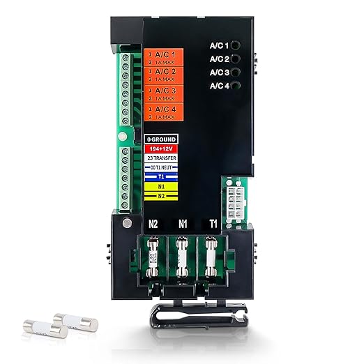 A0004499959 Smart AC Module Load Shed Module (SACM) w/Fuse Fit for Generac Generator Automatic Transfer Switch 100 200 Amp ATS Control Module Shedding Loads During Overload Replace# 10000004183