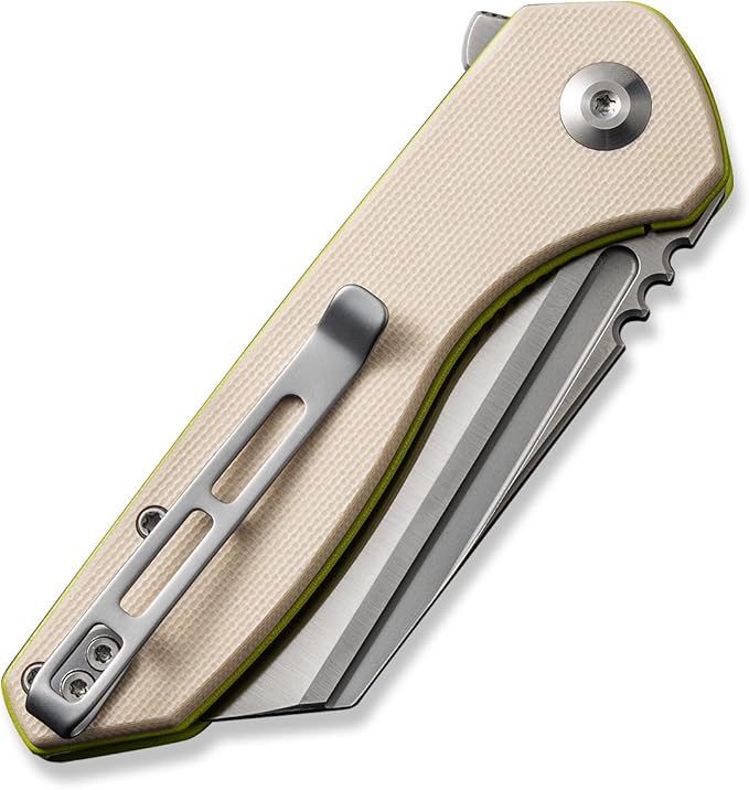 CIVIVI Pocket Knife for Men ExOne Folding Knife with Flipper 2.94 Nitro-V Reverse Tanto Blade G10 Handle for Perfect EDC Gift C23036-2