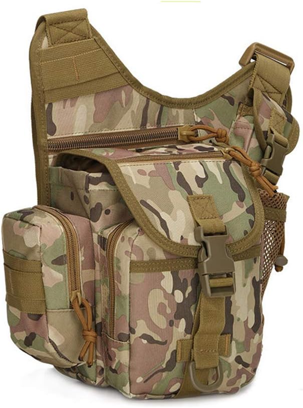 Outdoor Sports Hiking Sling Bag Shoulder Gear Pack Chest Range Bag Molle Camouflage Tactical Versipack