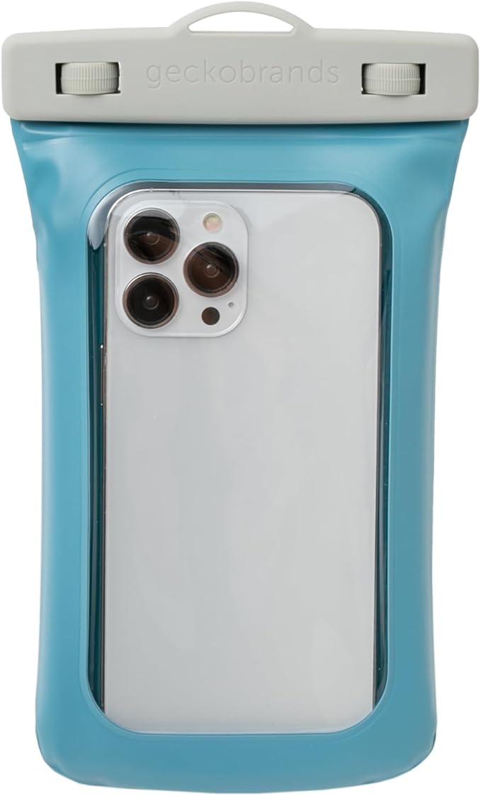geckobrands Float Phone Dry Bag - Waterproof &amp Floating Phone Pouch – Fits Most iPhone and Samsung Galaxy Models