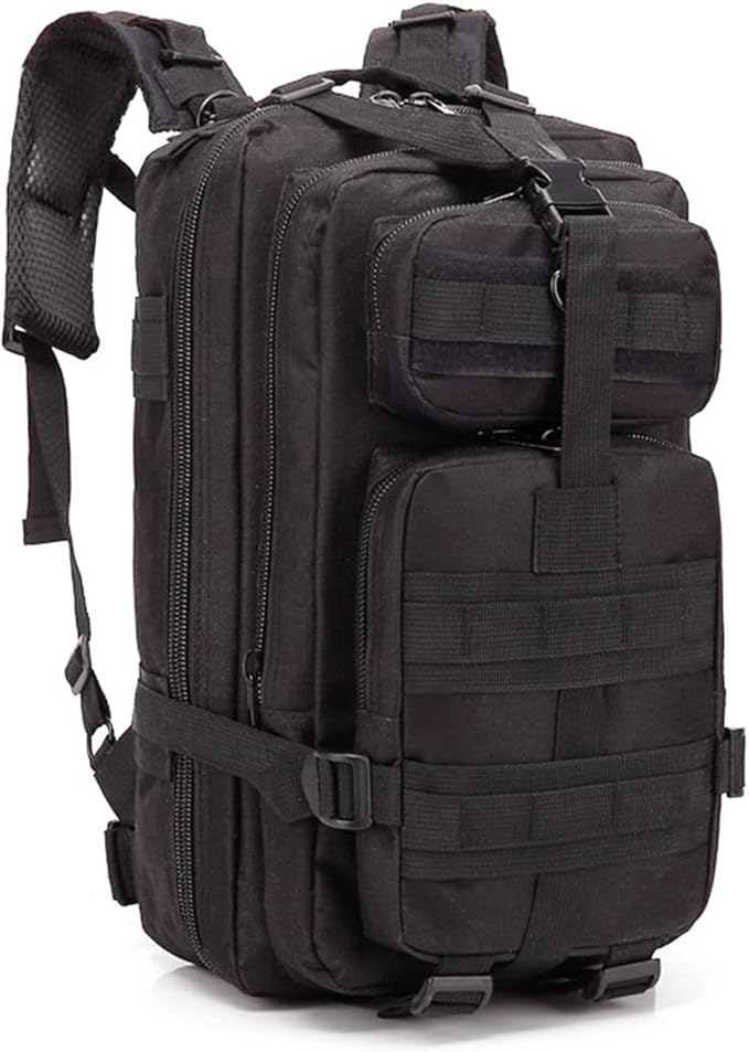 Camping Backpack Hiking Backpacks 30L Camping Backpack Military Tactical Assault Backpack Army Outdoors Bag Lightweight Travel Backpack for Outdoor Camping Hunting Rucksacks (Schwarz)