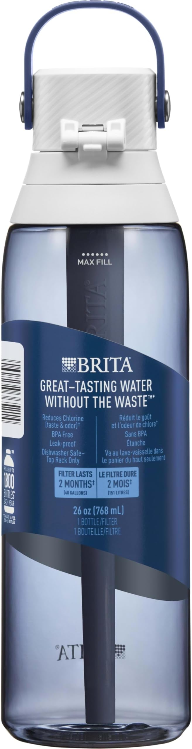 BRITA 36386 Premium Water Filter Bottles 26oz Night Sky (Pack of 6)