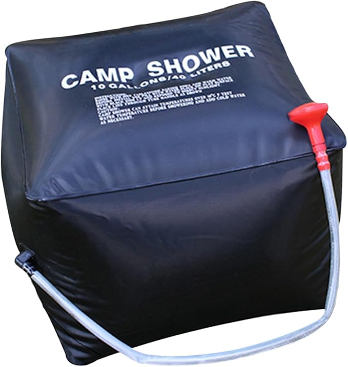 VICASKY Solar Hiking Bag Camping Shower Bag Complete Nozzle Box and Portable Design for Outdoor Bathing