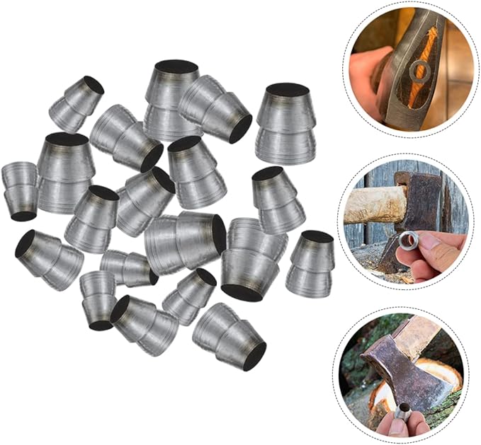 Angoily 60pcs Conical Handle for Gardening Handle Fixers Safety Adapters for Enhanced Grip and Stability Suitable for Garden Tools