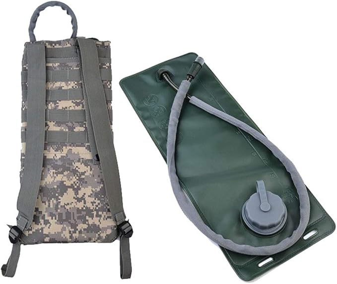 Outdoor Sports Hiking Bag Tactical Assault Combat Camouflage Tactical Molle Water Pack 2.5/3L Hydration Pack