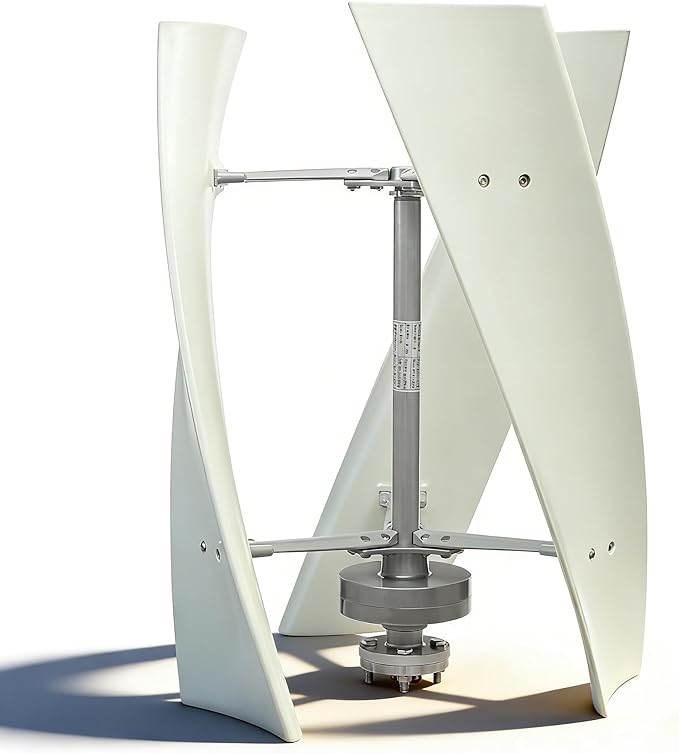 24V Turbine Generator 100W 3 Blades Permanent Magnet Levitation Wind Power Turbine Generator Kit with Controller Vertical Axis Generators for Terrace Motor Home Chalet
