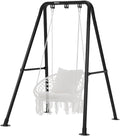 G TALECO GEAR Hammock Chair StandHeavy-Duty Steel 300LBS Multi-Use Hammock Stand for Outdoor Indoor Swing Chair not Include (Black)