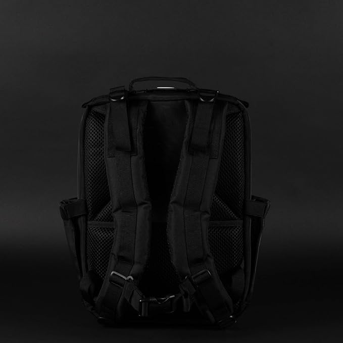 WOLFpak 15L Slim Tactical Gym Backpack - Durable 1000D Waterproof Oxford Material | Minimalist Daypack w/Laptop Pocket &amp Dual Cup Holders | Great for Travel &amp Everday Carry | (Mesh)