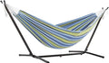 LuyFruitre Double Hammock with Stand - 450Lb Capacity for 2 People Portable Outdoor Hammocks for Backyard/Garden/Camping Includes Carry Bag