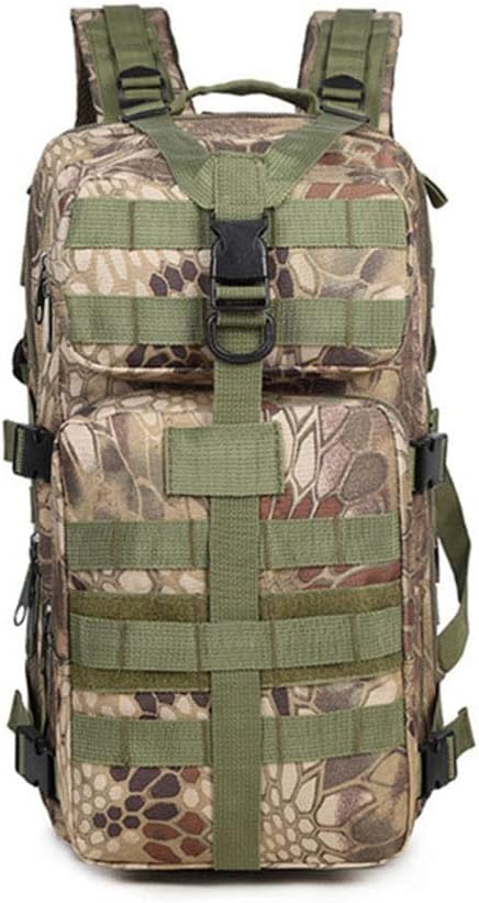 Outdoor Sports Pack Hiking Bag Tactical Rucksack Camo Knapsack Combat Camouflage Tactical 35L Molle Backpack - Mandrake