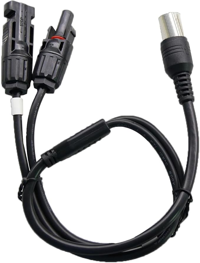 pecron Solar Charging Cable M/C/4 to 5-Pin GX16 Aviation Plug Solar Charging Cable for E600LFP E1500LFP E2000LFP E1500PRO E3000 E1000PRO