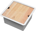 STARSTAR Workstation Ledge Undermount Single Bowl 304 Stainless Steel Kitchen Sink With Grid Cutting Board (15 x 15)