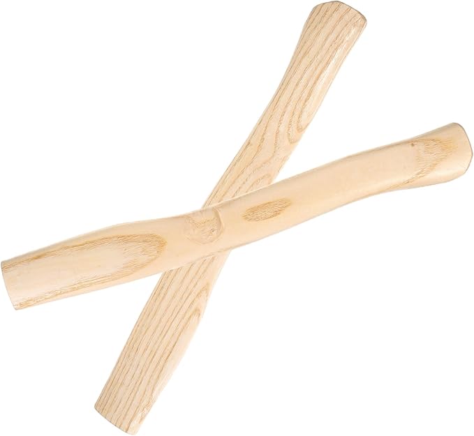 2pcs Wooden Axe Handles Replacement for Garden Tools Axe Handle Ergonomic Design Natural Wood Feel
