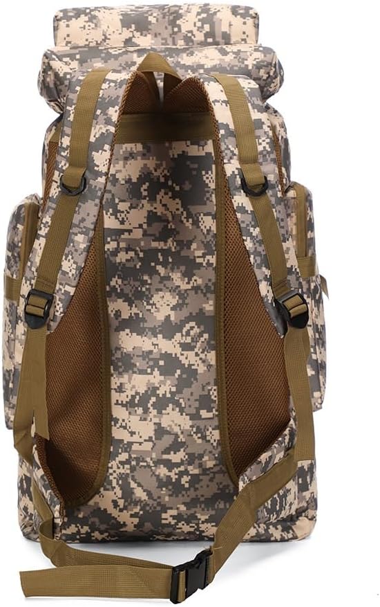 Tactical Backpack Military Molle Hiking 80L Camouflage hiking bag tactical black
